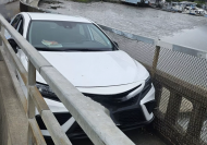 Can't park there mate! Toyota Camry driver goes where they shouldn't