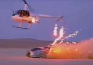 YouTuber faces prison for wild stunt with fireworks, helicopter, Lamborghini
