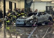 Audi e-tron GT EV bursts into flames during service