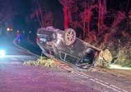 Pair of hot hatches flip on the same iconic Aussie road on the same day