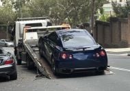 Police impound Nissan GT-R after near 190km/h motorway blast