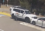 Watch: Toyota Prado owner's embarrassing crash chasing cricketer for an autograph