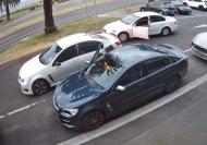 Hot Holden Commodore targeted by angle grinder-wielding thieves in broad daylight