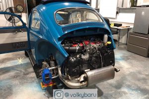 Not your average Volkswagen: 400hp 2.5L WRX STi-powered beetle.