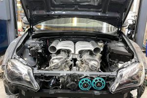 This guy solved his Subaru head gasket problem with a twin-turbo V12 swap