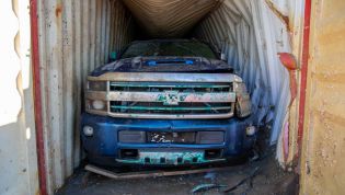 Salty Chevrolet Silverados recovered after going overboard