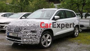 2021 Skoda Karoq facelift spied