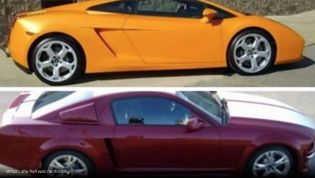 Man turns his Lamborghini into a...Mustang?
