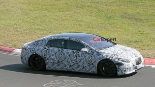 2021 Mercedes-Benz EQS electric flagship spied at the Nürburgring