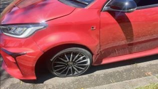 Toyota GR Yaris crashed 10 minutes into the test drive