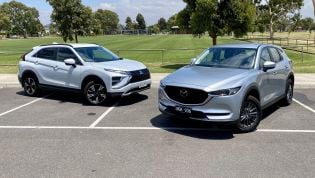 2021 Mitsubishi Eclipse Cross Aspire v Mazda CX-5 Maxx Sport comparison