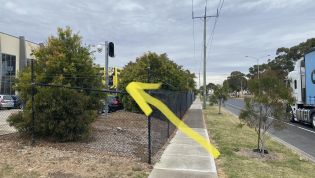 Victoria testing speed cameras on private property?