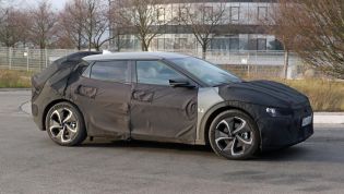 2022 Kia CV electric car spied