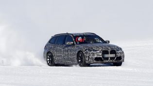 2022 BMW M3 Touring spied during winter testing