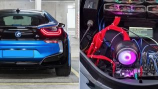 Guy turns BMW i8 into a cryptocurrency mining rig to 'annoy gamers'