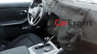 2022 BMW 3 Series facelift interior spied