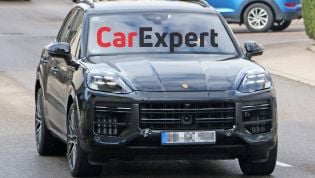 2022 Porsche Cayenne facelift spied inside and out