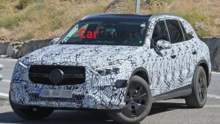 2022 Mercedes-Benz GLC spied with less camouflage