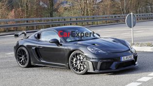 2022 Porsche 718 Cayman GT4 RS spied without camouflage