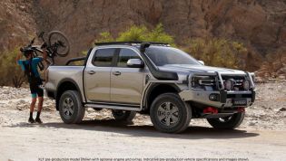 2022 Ford Ranger pictured wearing accessories