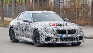 2022 BMW M2 spied with less camouflage