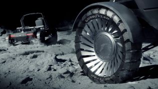 Goodyear working on airless tyres, lunar vehicles the test bed