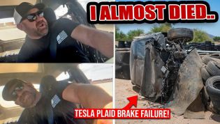 Doing 273km/h into a wall without a helmet, in a Tesla, is not a good idea