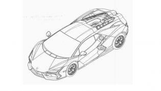Lamborghini Aventador successor revealed in patent filing