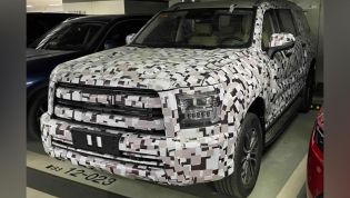 Haval's plus-size Toyota LandCruiser rival spied