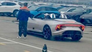 MG Cyberster electric roadster spied undisguised