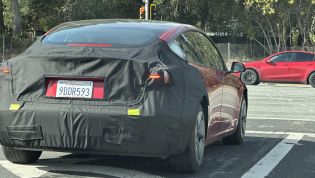 Tesla Model 3 update spied