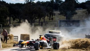 Red Bull goes outback testing in RB7 F1 car