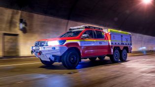 Toyota HiLux 6x6 to fight electric car fires