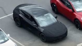 Drone spies 2024 Tesla Model 3's updated interior