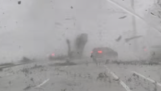 Watch this tornado fling a car in the air like a toy