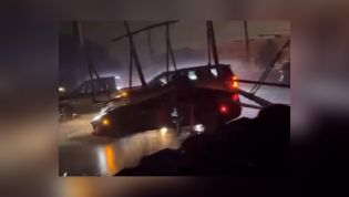 Ferrari not Superfast enough to escape wild Texas storm