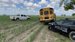 Stolen bus goes looking for The Children of the Corn