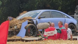 Hyundai's only RN22e electric concept dramatically crashes at Goodwood