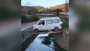 Would you drive your van over a river using a monkey bridge?