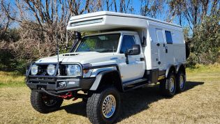 Six-wheel drive LandCruiser 79 motorhome is here to crush continents