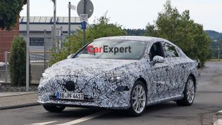 Next-generation Mercedes-Benz CLA electric car spied