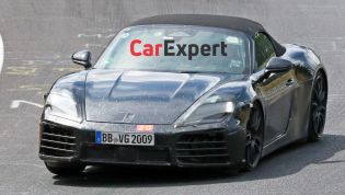 Porsche's electric Boxster snapped inside and out