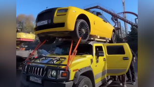 How to make a Hummer even flashier: strap a Rolls-Royce on top