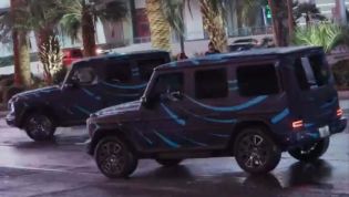 Mercedes-Benz EQG puts on a show in Vegas with clever EV tech