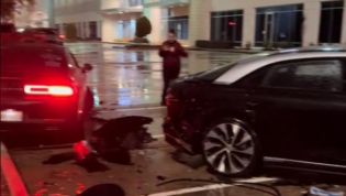 V8 Dodge causes electric car carnage in shock smash