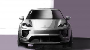 Electric Porsche Macan styling sketched out, reveal date set