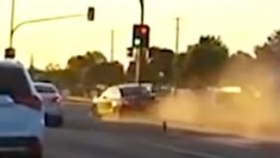 Melbourne motorcyclist run over in road rage incident caught on dashcam