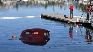 Owner accidentally sinks vintage car during photoshoot