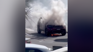 Sydney Jeep driver escapes engine inferno
