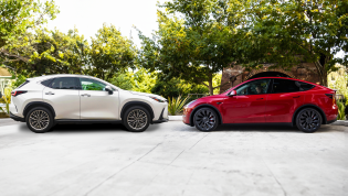 2024 Tesla Model Y Performance v Lexus NX 350h Sports Luxury comparison
